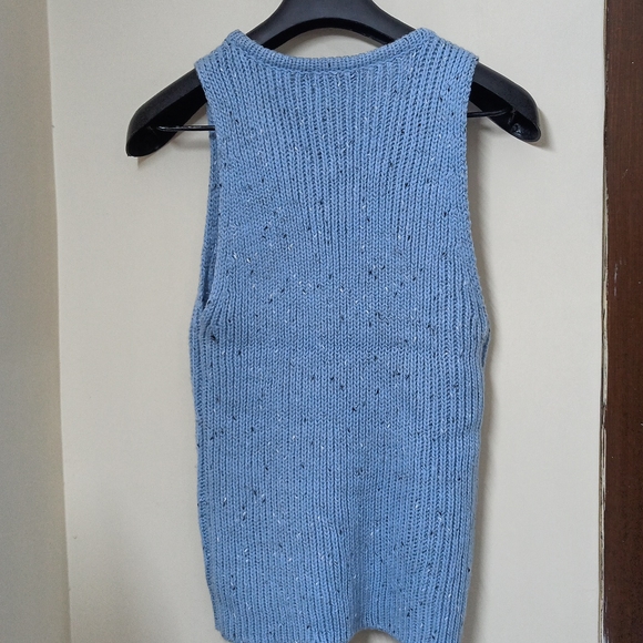 Blue Pure Cotton Pullover sweater - Picture 4 of 8